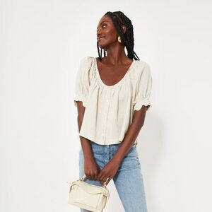Tuckernuck Natural Linen Tully Top